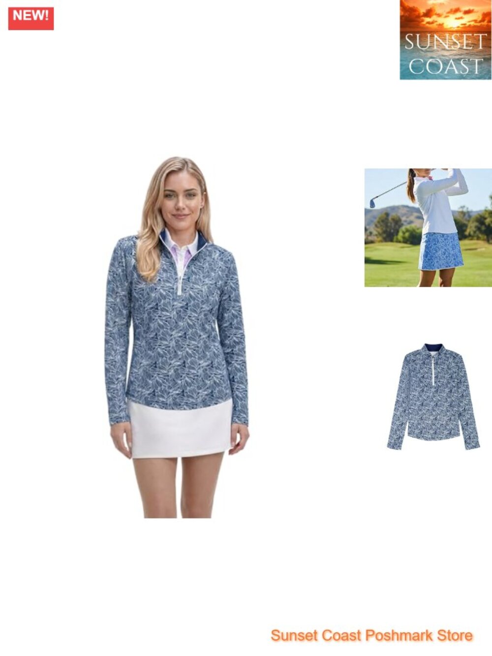 Quarter Zip Performance Stretch Pullover Long Sleeve Golf Running